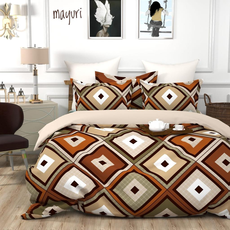 BMW Polycotton Printed Double Bedsheet with two pillow cover ( 90"X100")