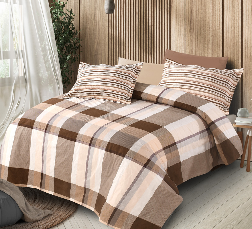 UPNEJA V HANDLOOM Florida Polycotton Printed Double Bedsheet with two pillow cover ( 90"X100" Gift Pack)